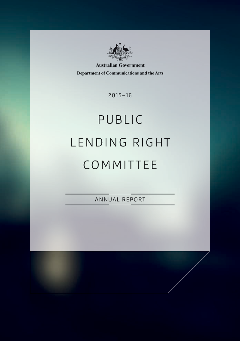 Public Lending Right Committee Annual Report 2015–16