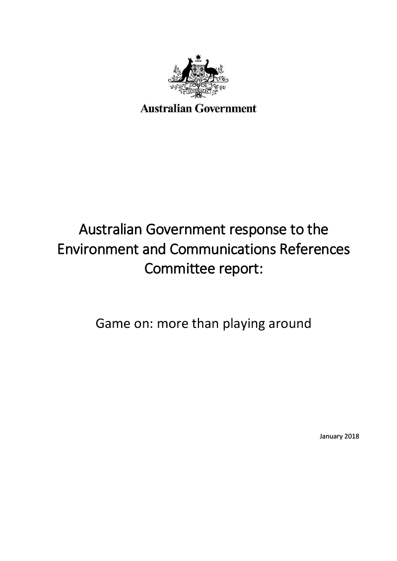 aus-gov-response-to-the-environment-and-communications-references-committee-report-game-on-more-than-playing-around