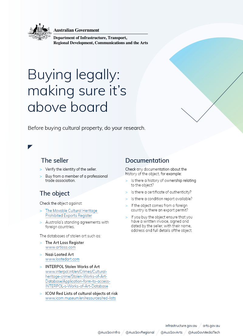 Buying legally - making sure it's above board