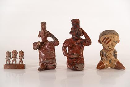 4 pre-Columbian figures returned to the Embassy of Mexico in November 2020.