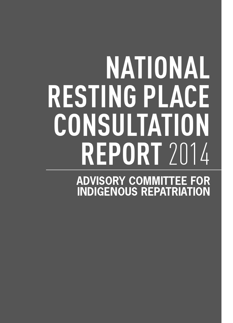 2014 National Resting Place Consultation report to the Australian Government.