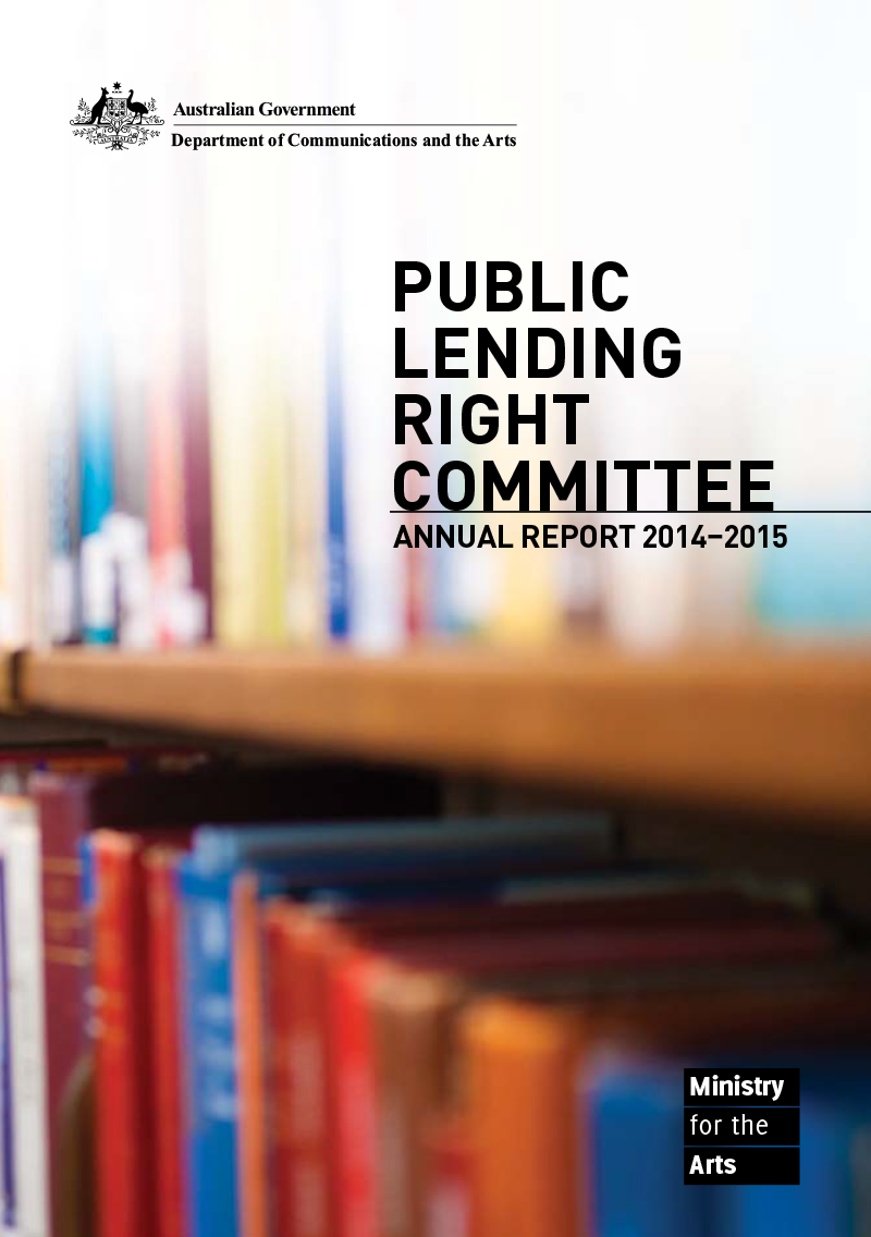 Public Lending Right Committee Annual Report 2014–15