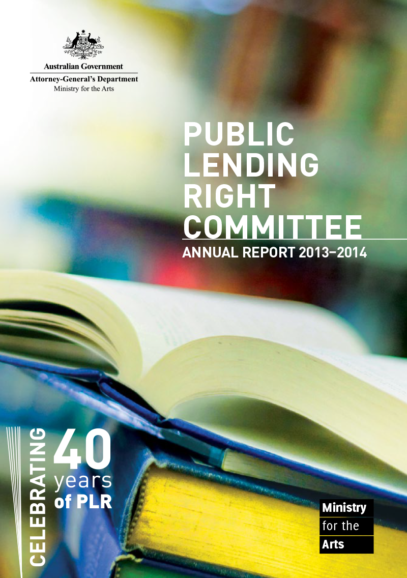 Public Lending Right Committee Annual Report 2013–14