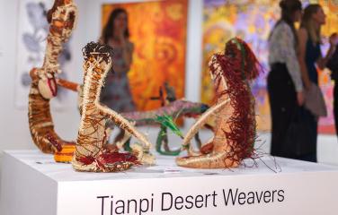 Tjanpi Desert Weavers, Desert Mob Exhibition 2019 - Image James Henry, Desart