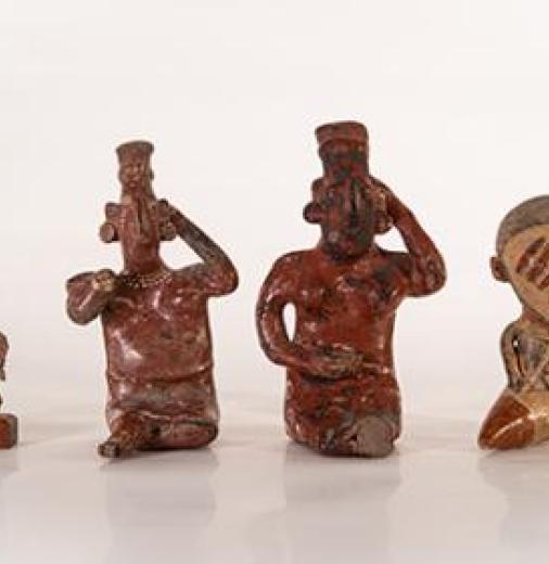 4 pre-Columbian figures returned to the Embassy of Mexico in November 2020.