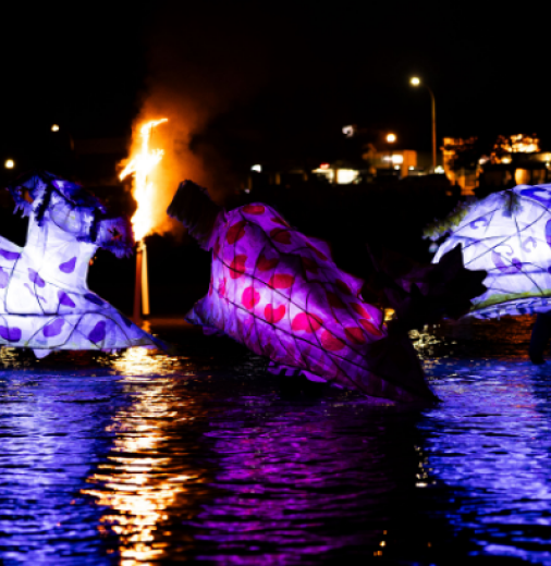 The Littoral Light Walk at The SALT Festival, Port Lincoln SA. Photo by Mikaela Frick Photography.