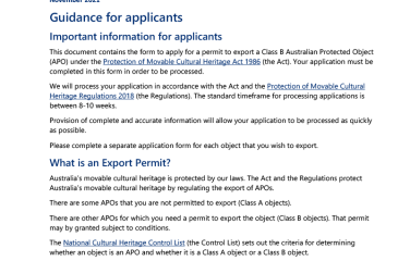 application_for_a_permit_to_export_a_class_b_object_-_november_20212