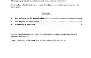 Applying online through SmartyGrants