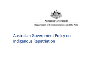 Australian Government Policy on Indigenous Repatriation