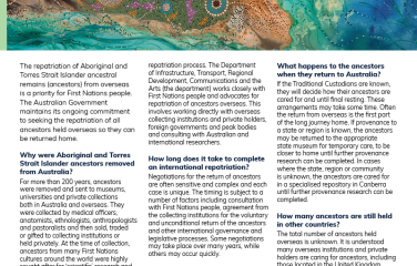 Frequently asked questions and answers—international repatriation
