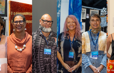 Photo of 6 First Nations artists featured in the video series.