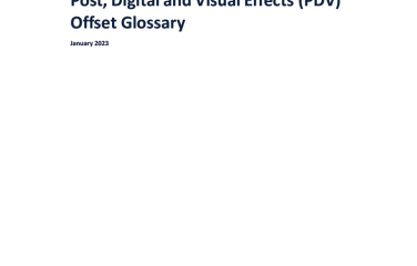 Post Digital and Visual Effects PDV Offset Glossary - January 2023