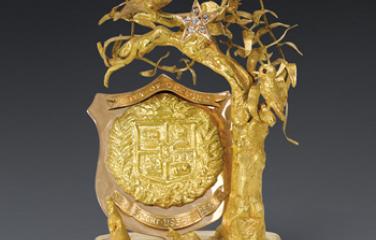 A unique gold paperweight belonging to Dame Nellie Melba